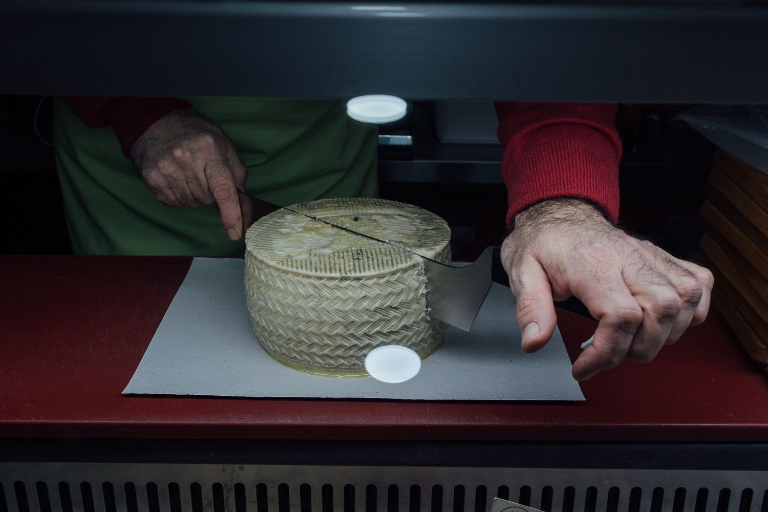 Una quesería en una imagen de archivo. Una quesería en una imagen de archivo.