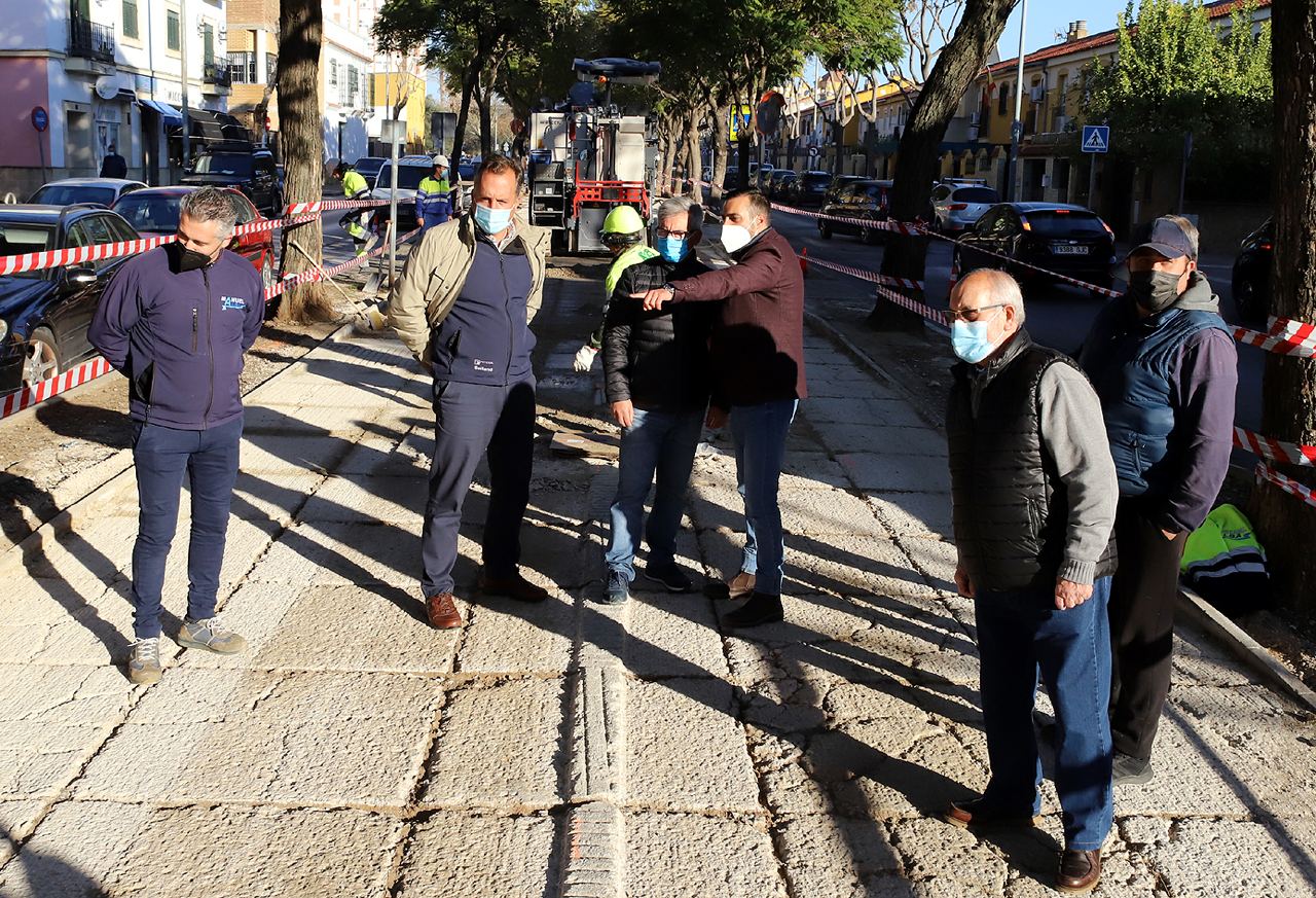 El Ayuntamiento  de Jerez inicia la reforma integral del Boulevard de Olivar de Rivero 