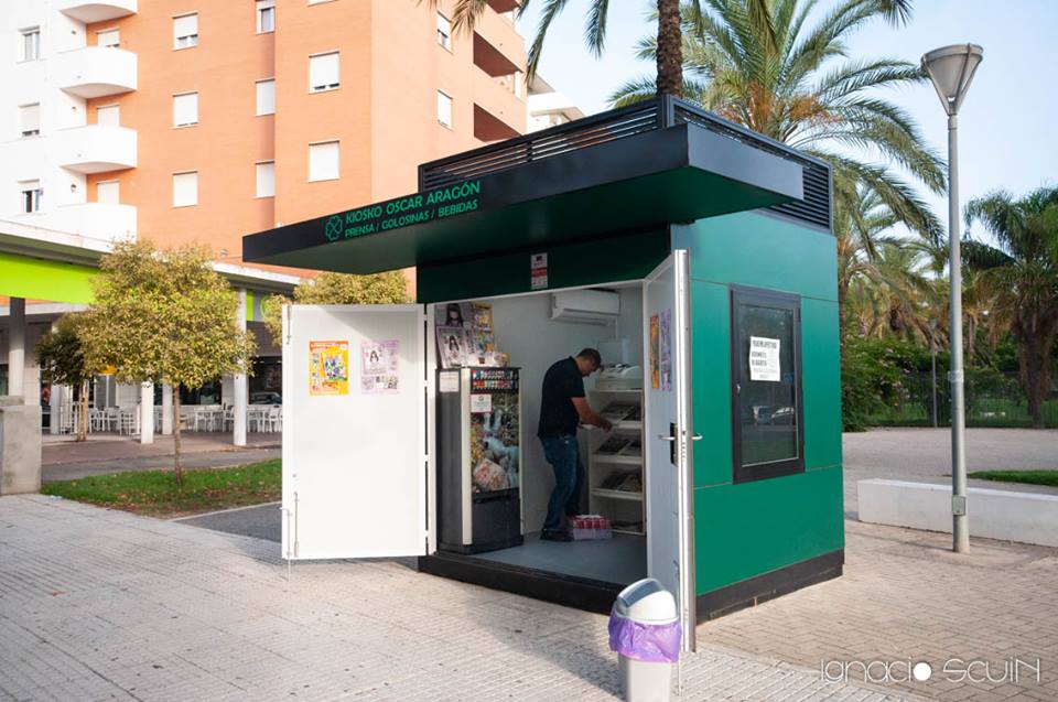 El quiosco de Óscar Aragón en San Fernando. Foto: Raúl Aragón.
