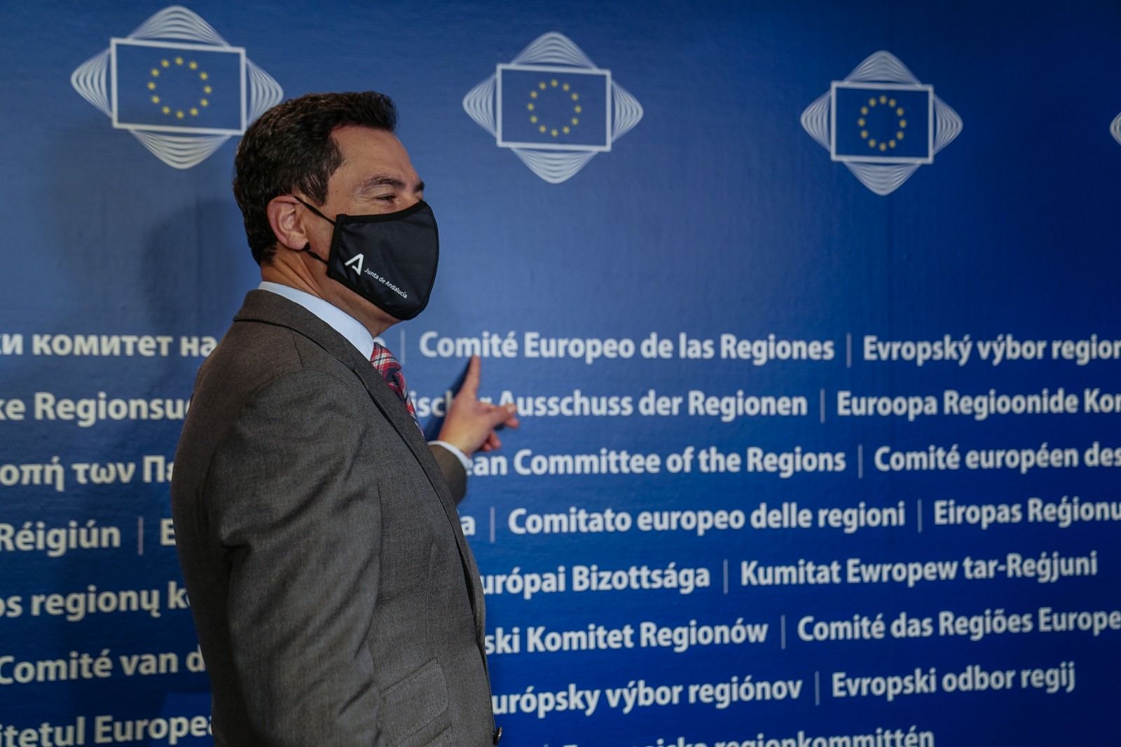 Moreno Bonilla en su visita a Bruselas.