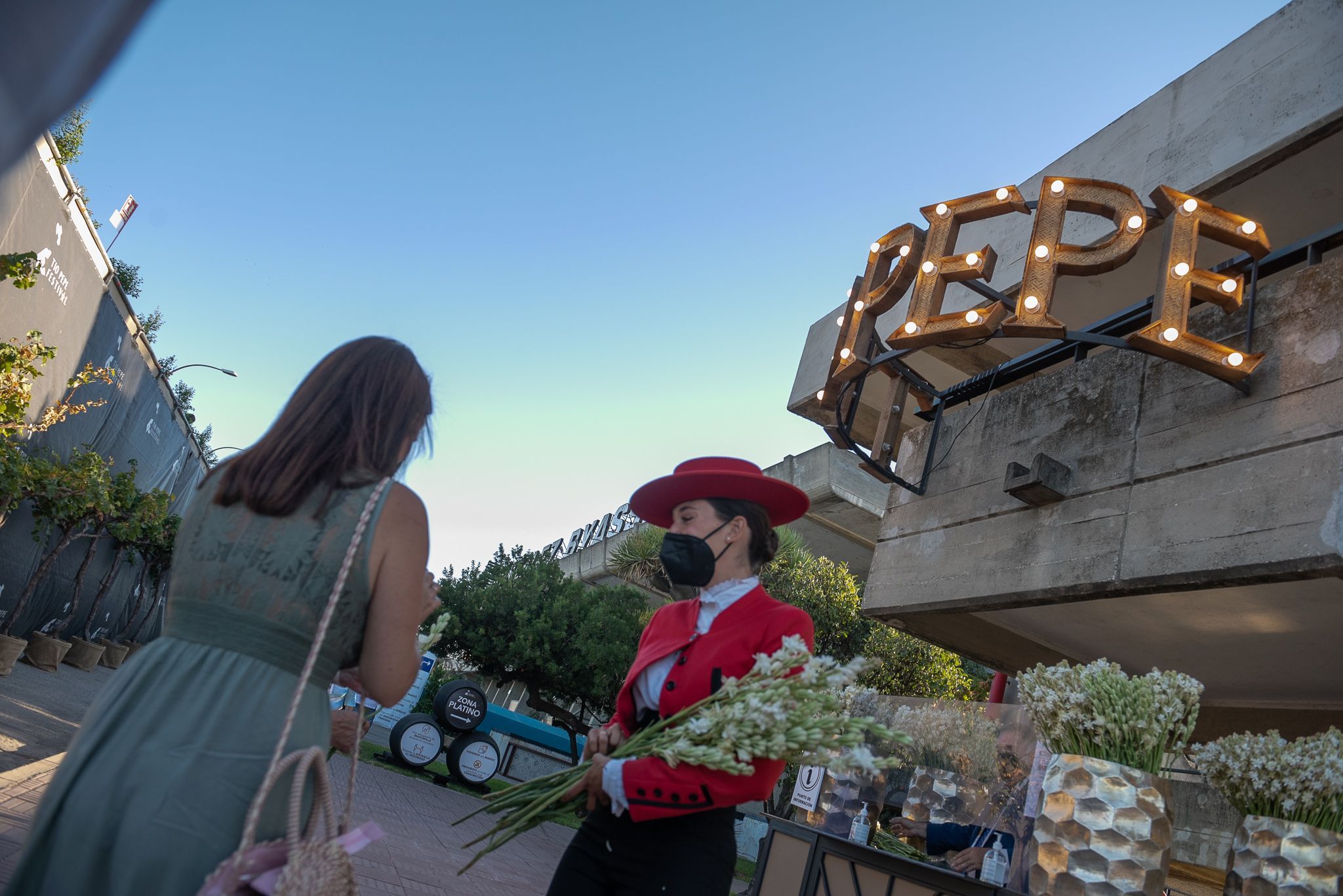 Espacio dedicado en la bodega la Tonelería para la celebración del festival.  