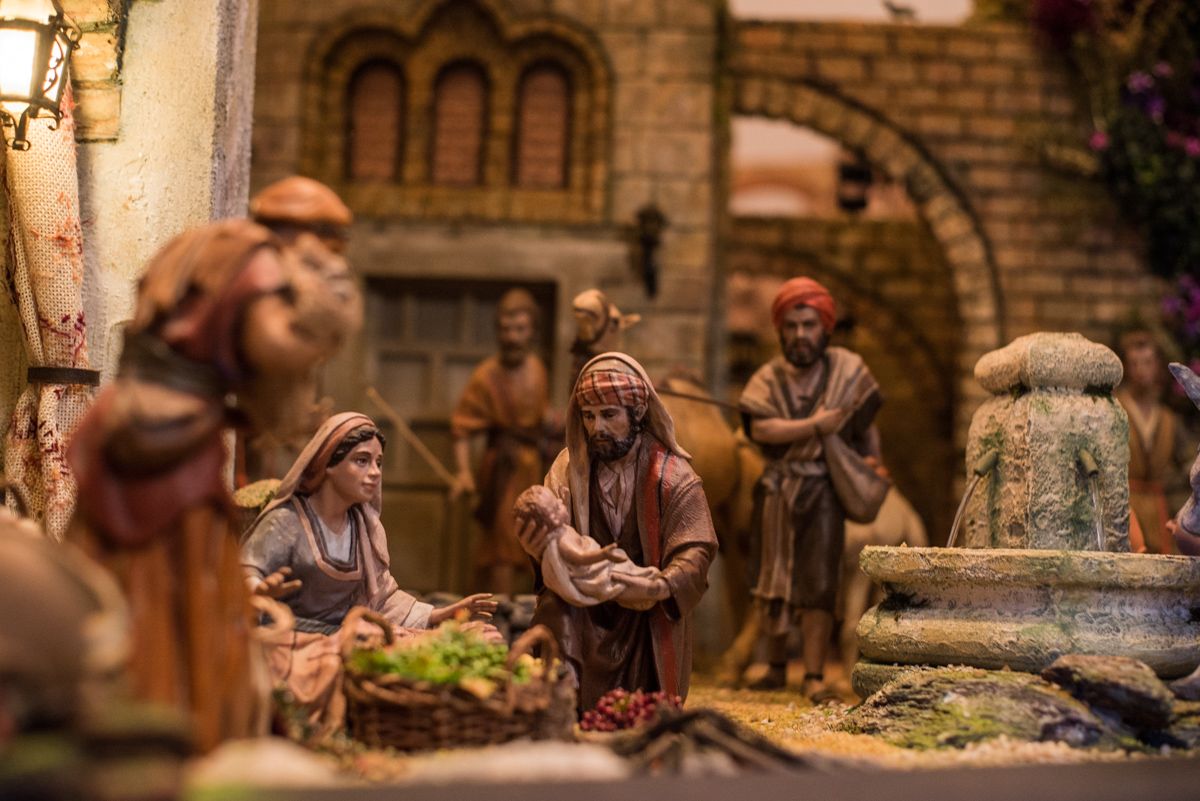 Detalle del belén jerezano. FOTO: MANU GARCÍA. 