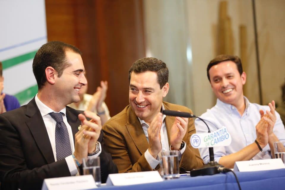 El líder del PP andaluz, Juanma Moreno, en Almería. FOTO: PP ANDALUZ. 