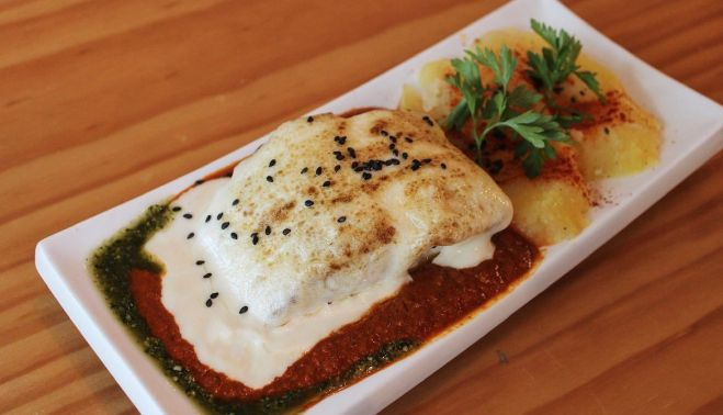 bacalao gratinado de El Sella