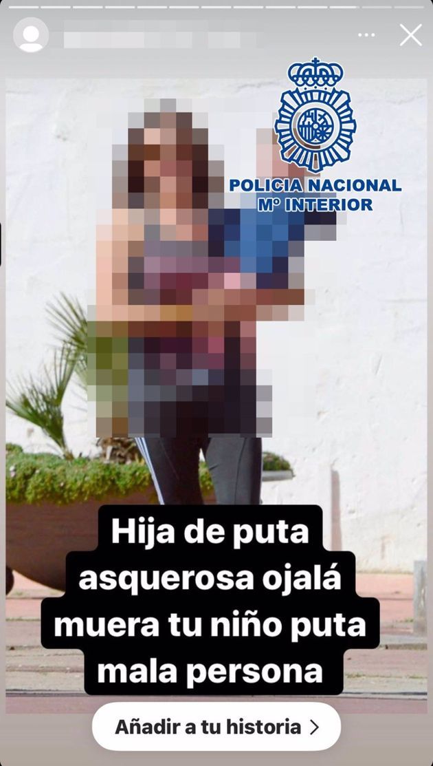 Foto que publicaba la acosadora.