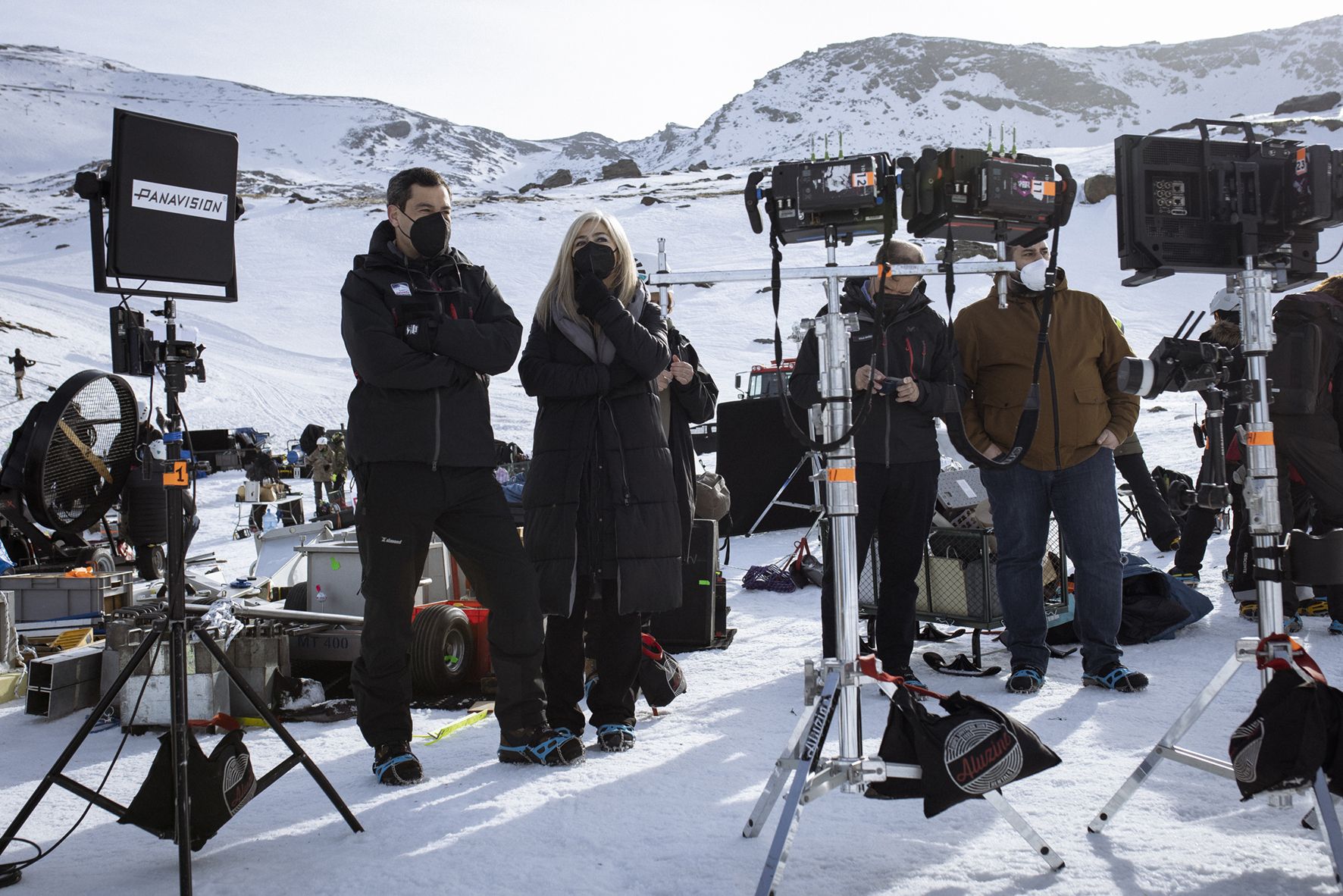 Moreno Bonilla en el rodaje de la nueva película de Bayona