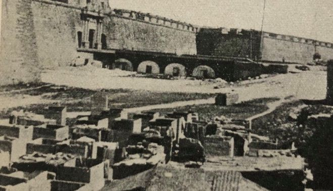 Detalle del campo hondo de Cádiz, en épocas pasadas.