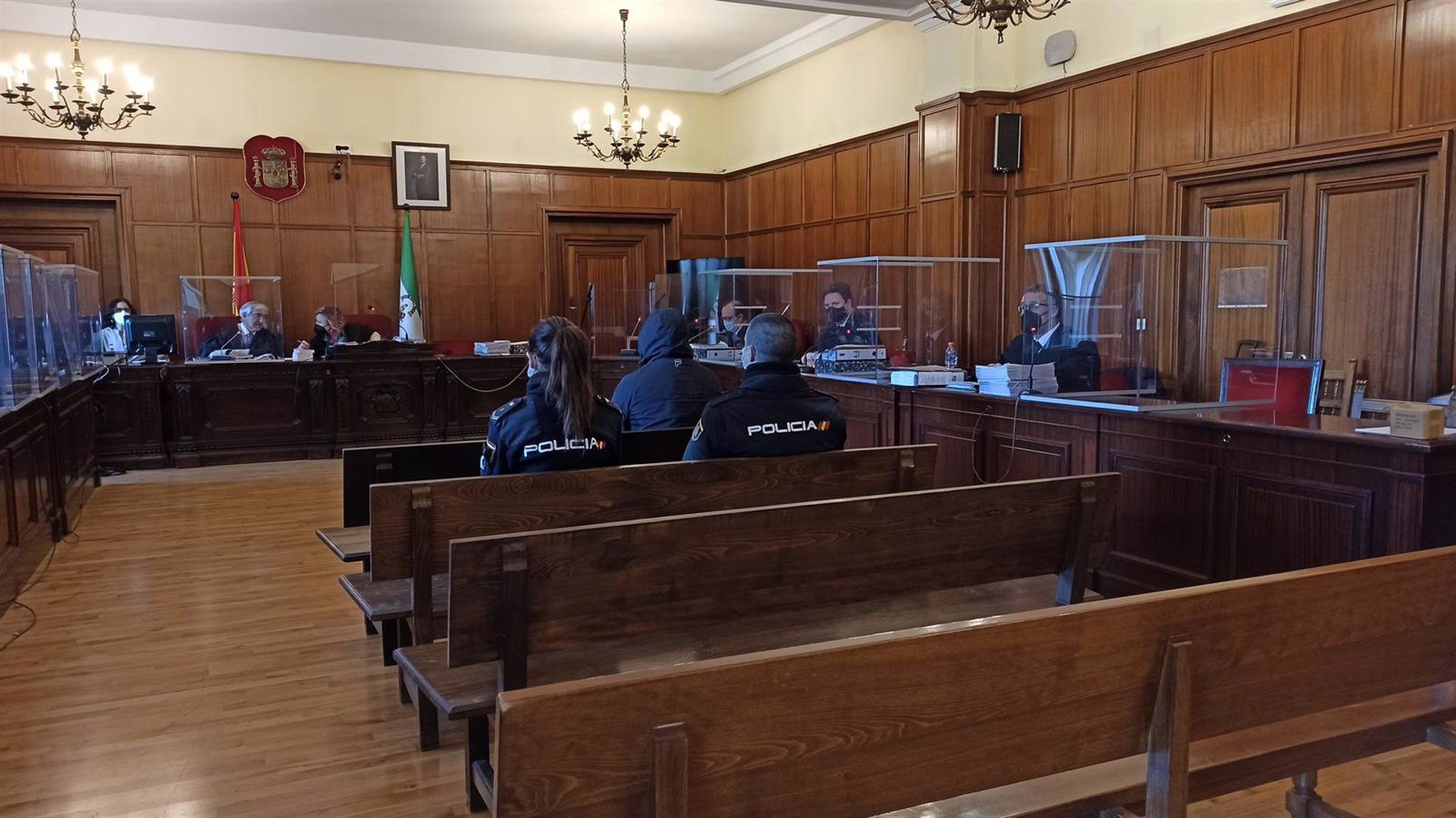 Abogados, durante un juicio.