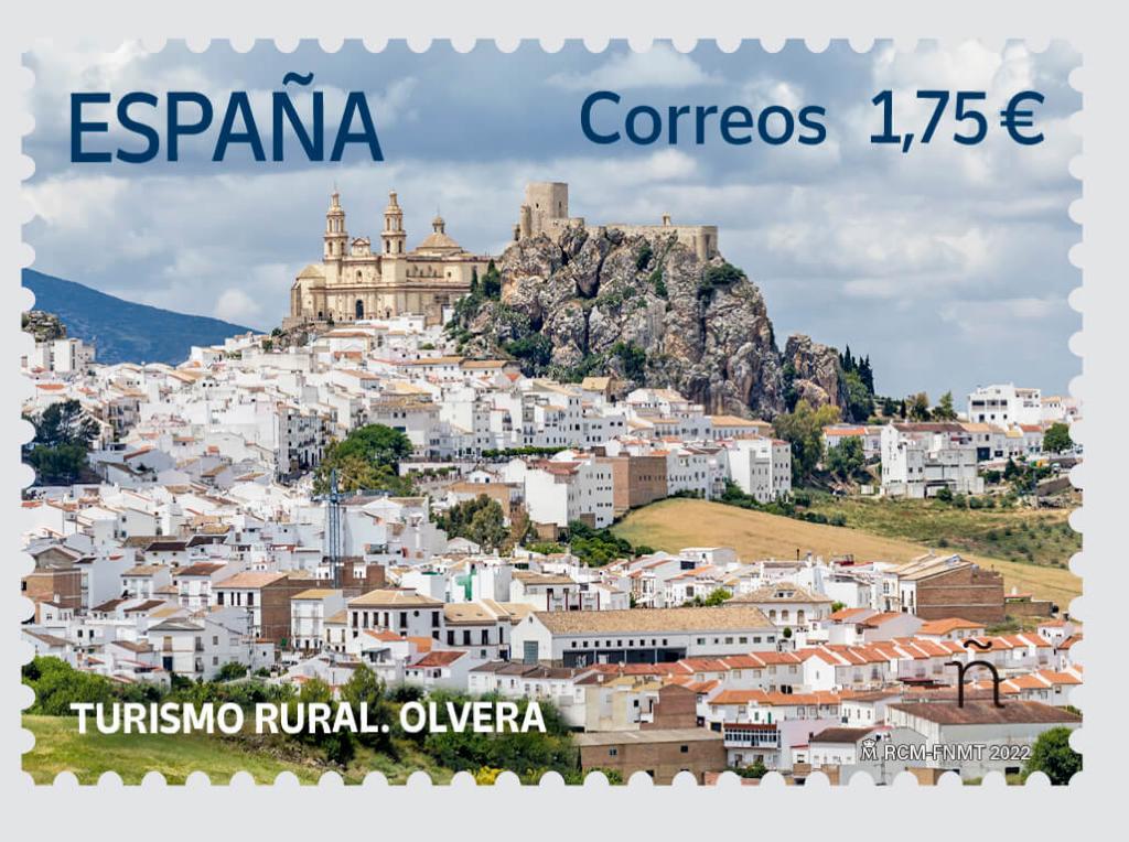 Olvera, protagonista en el sello de Correos dedicado al turismo rural.