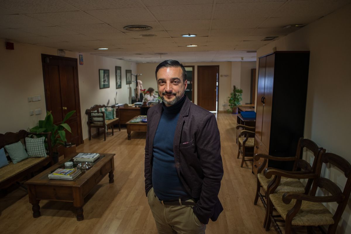 José Antonio Díaz, tras la entrevista concedida a lavozdelsur.es FOTO: MANU GARCÍA