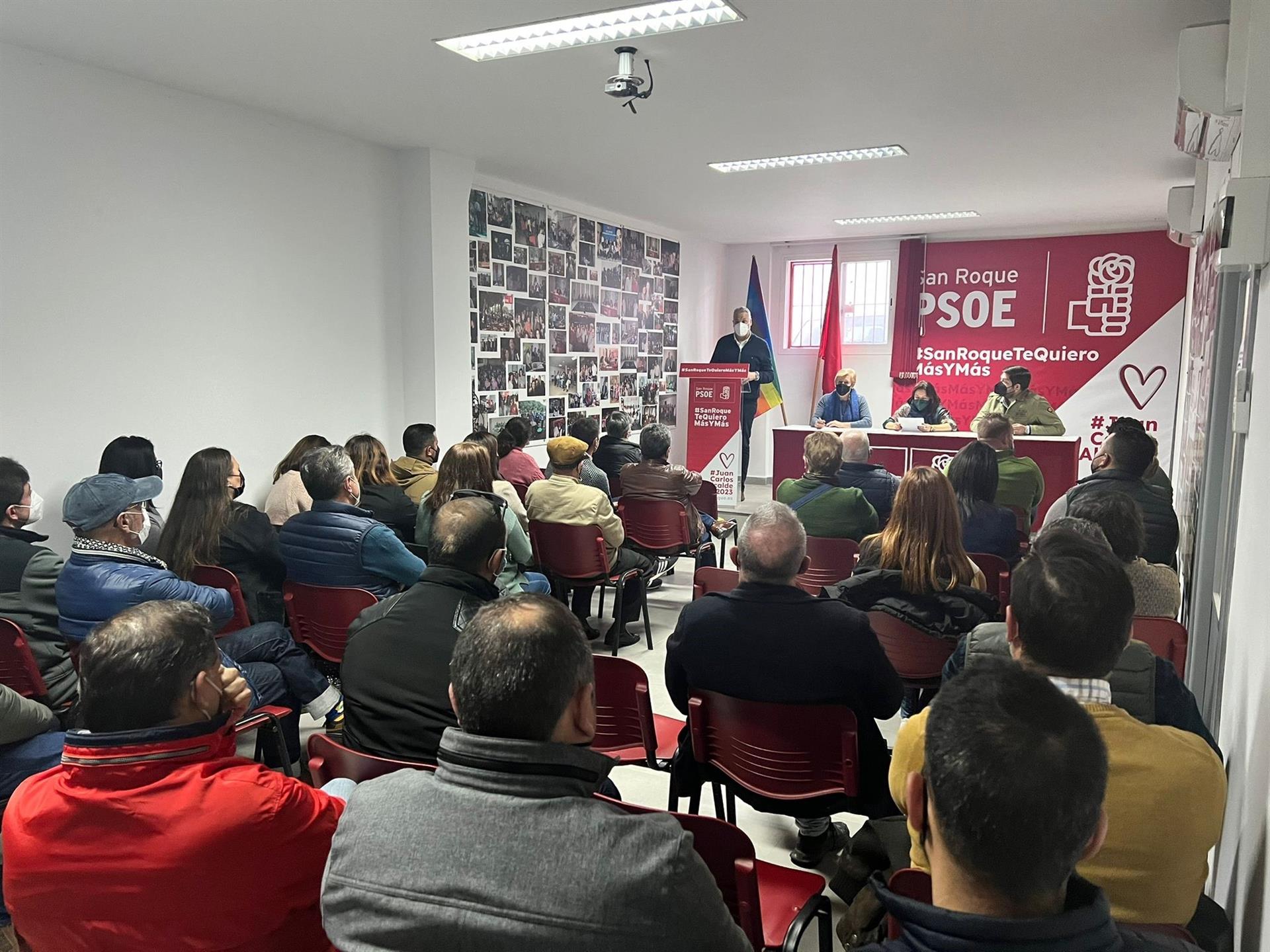 Celebración de la asamblea extraordinaria del PSOE de San Roque, este pasado jueves.
