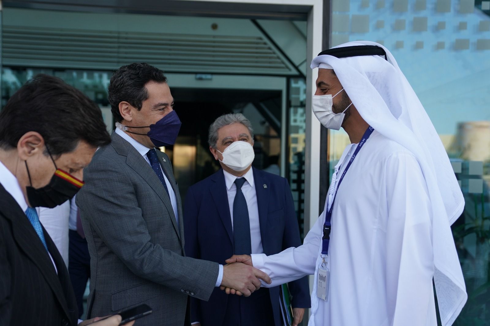 Moreno con el dueño del fondo de inversión.