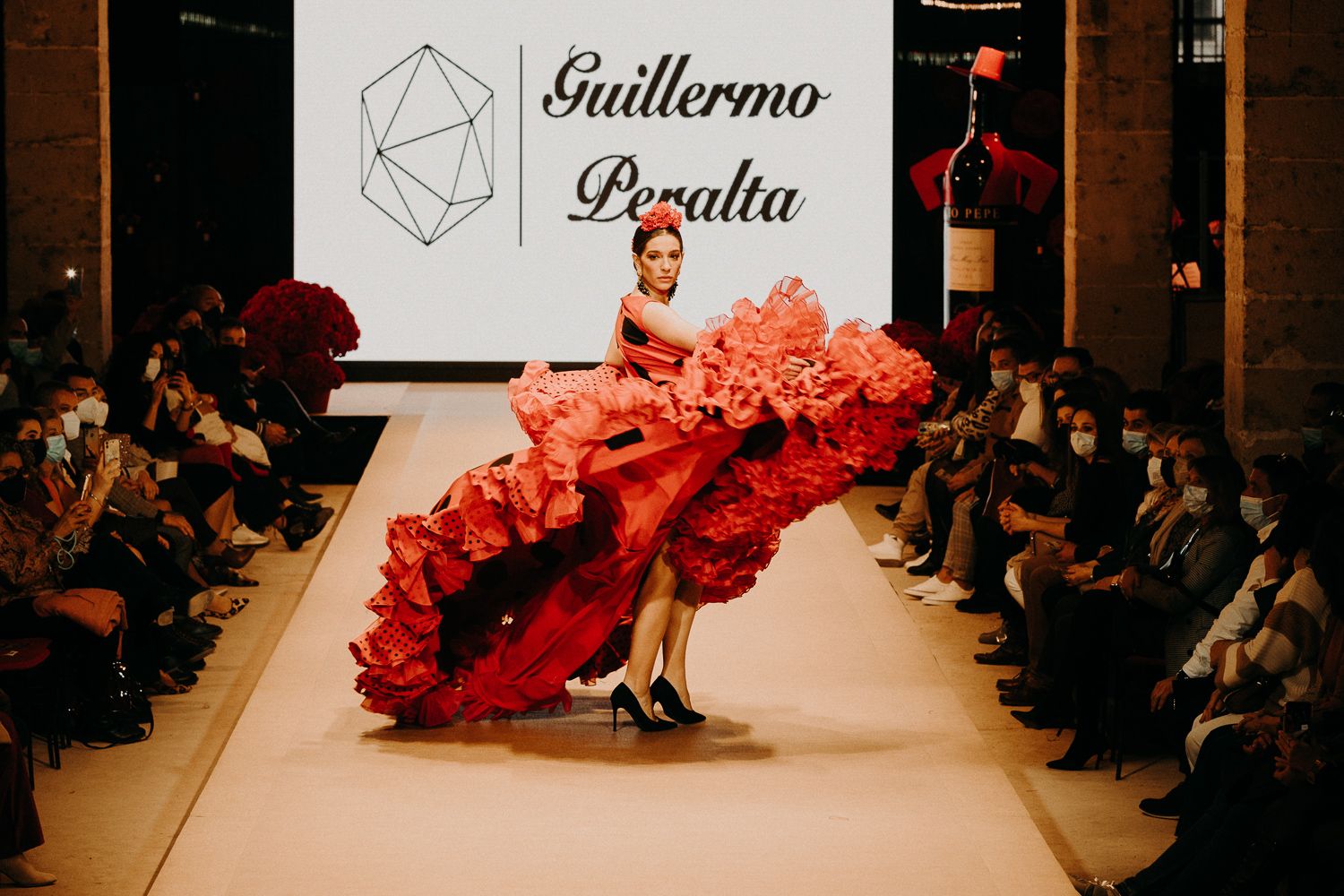 Colección de Guillermo Peralta en la Pasarela de Moda de Tío Pepe. . Pasarela flamenca 2022