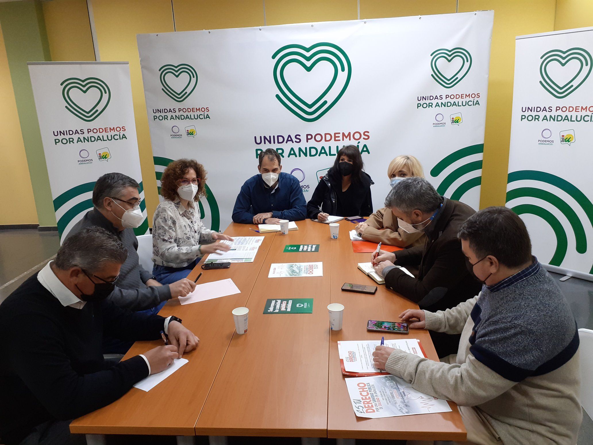 La reunión entre sindicatos y Unidas Podemos.