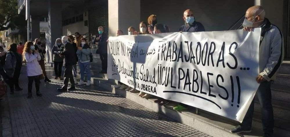 Las limpiadoras de Diputación concentradas días atrás