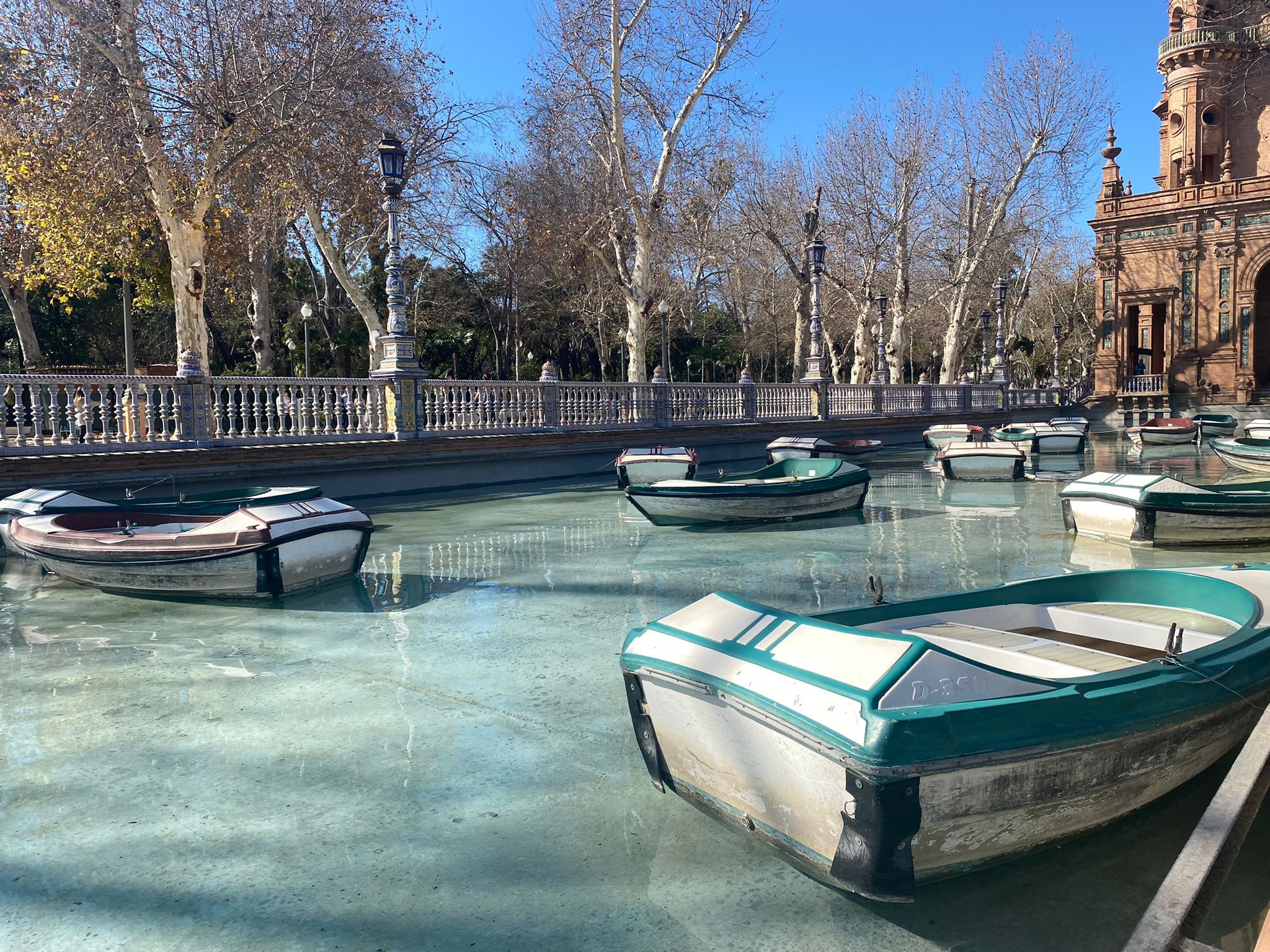 La plaza de España de Sevilla en una imagen de archivo.