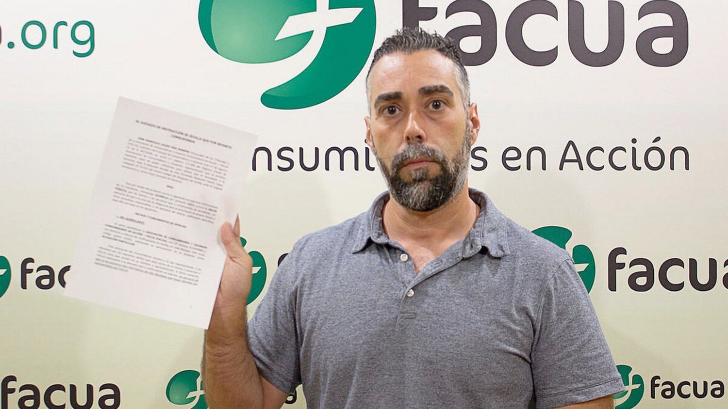 Rubén Sánchez, portavoz de Facua, en una imagen de archivo