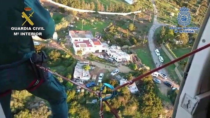 Operación 'Aerogenerador' en Tarifa. 