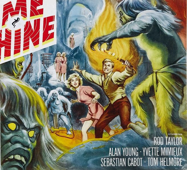 Fragmento del cartel de la primera película sobre ‘La máquina del tiempo’ (1960).