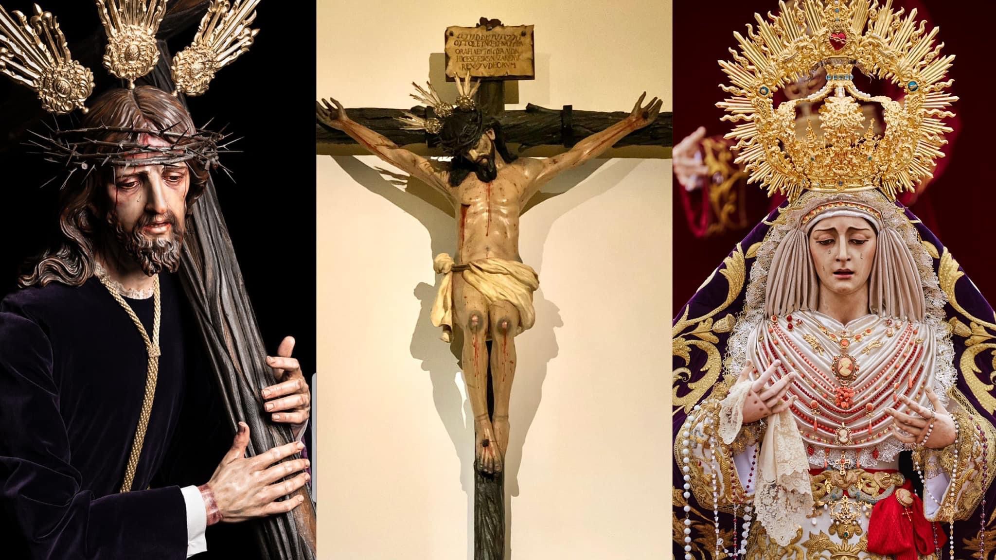 Las extraordinarias: Salud, el Cristo de las Almas , Salud y Esperanza, las tres imagen elegidas para el Via Crucis de las hermandades.
