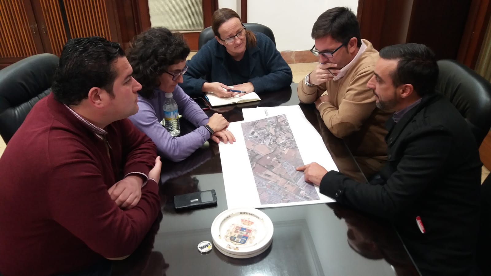 Un momento de la reunión.