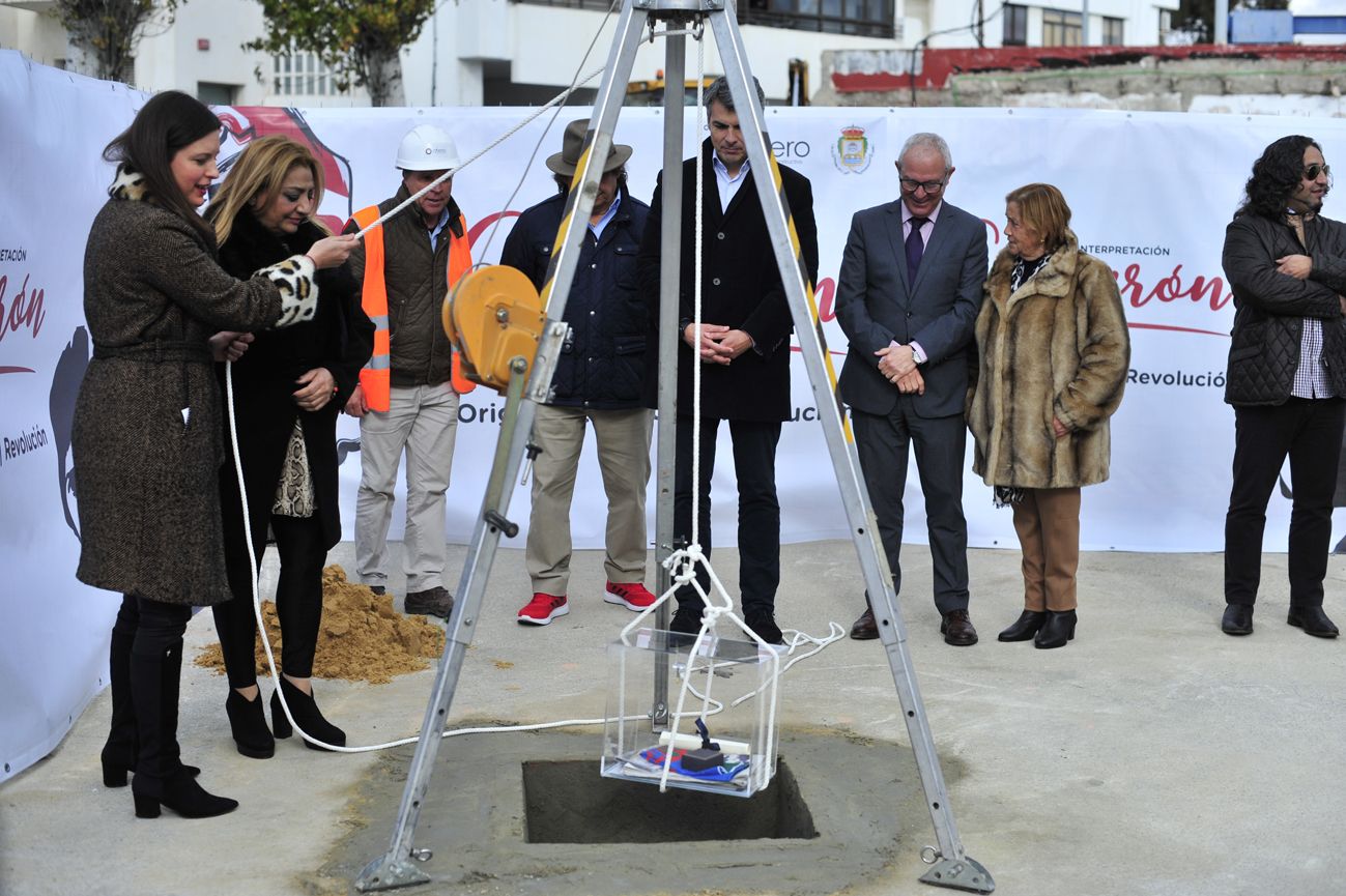 Acto de colocación de la primera piedra del museo dedicado a Camarón