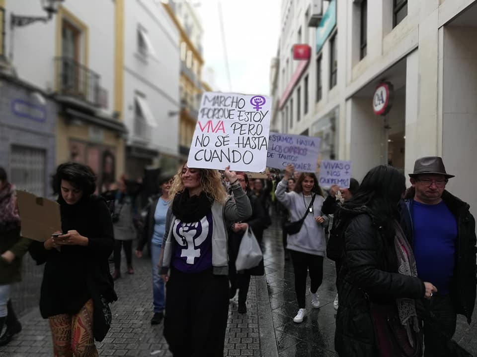 Mujeres durante una pasada marcha feminista. FOTO: MUJERES DIVERSAS. LA TIERRA.