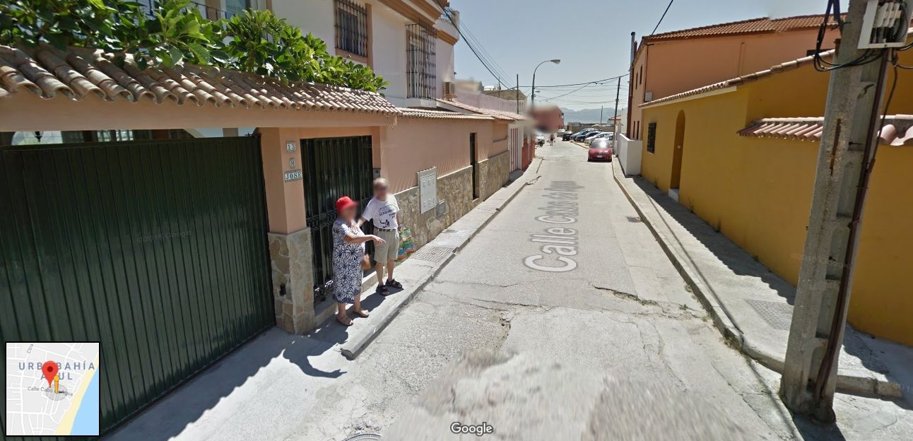 La calle Cabo de Agua, en Algeciras, cercano al lugar del suceso. Foto: Google Maps.