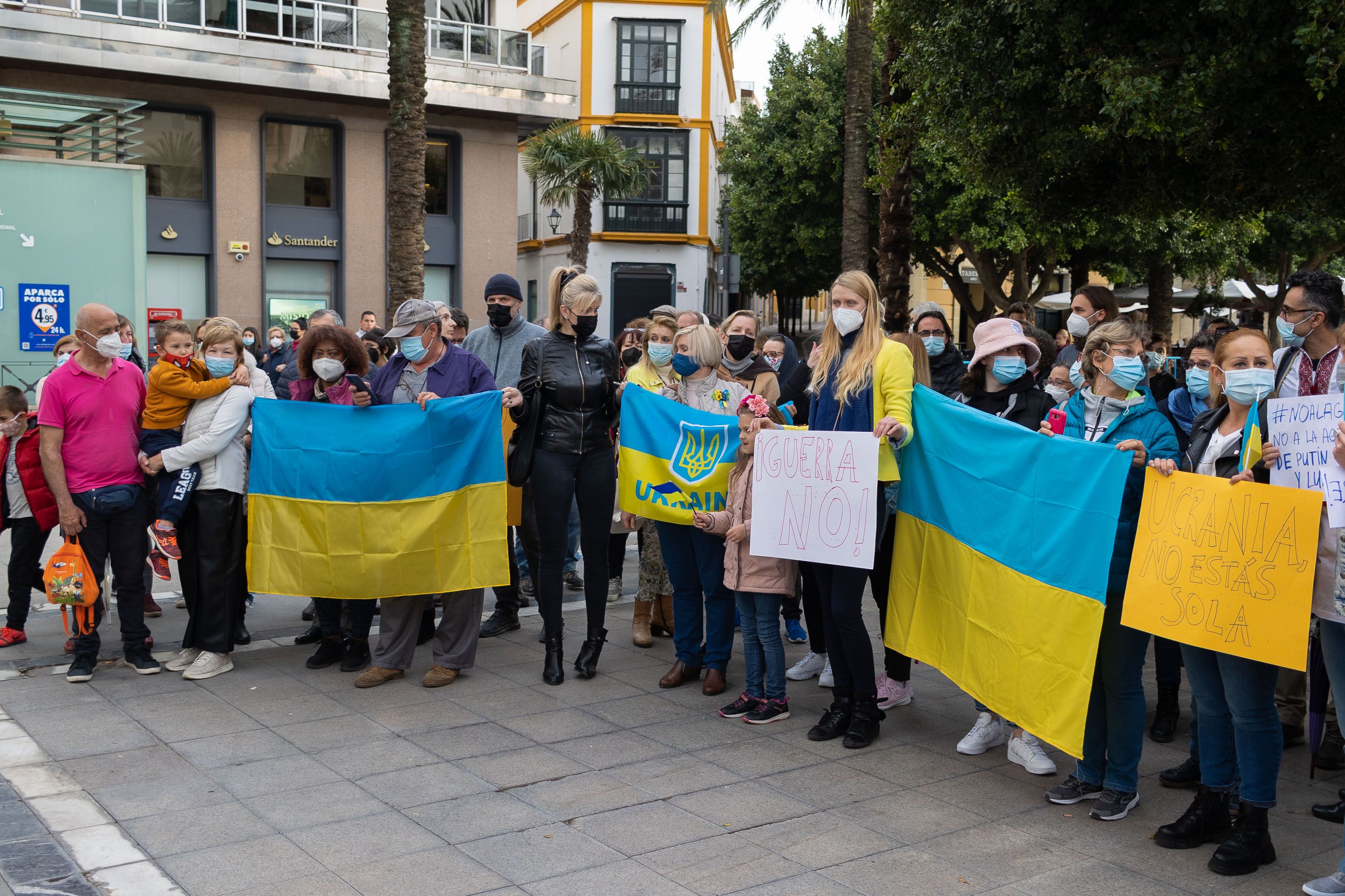 Movilización ciudadana contra la guerra en Ucrania.