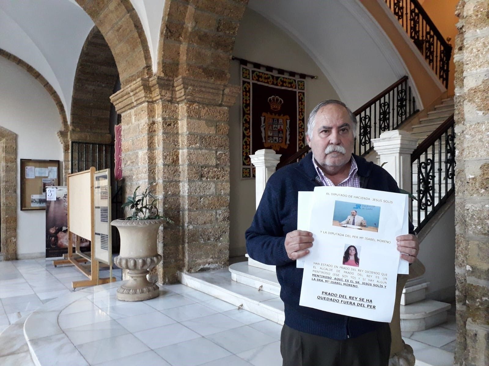 El alcalde de Prado del Rey, en una imagen difundida por el PP.