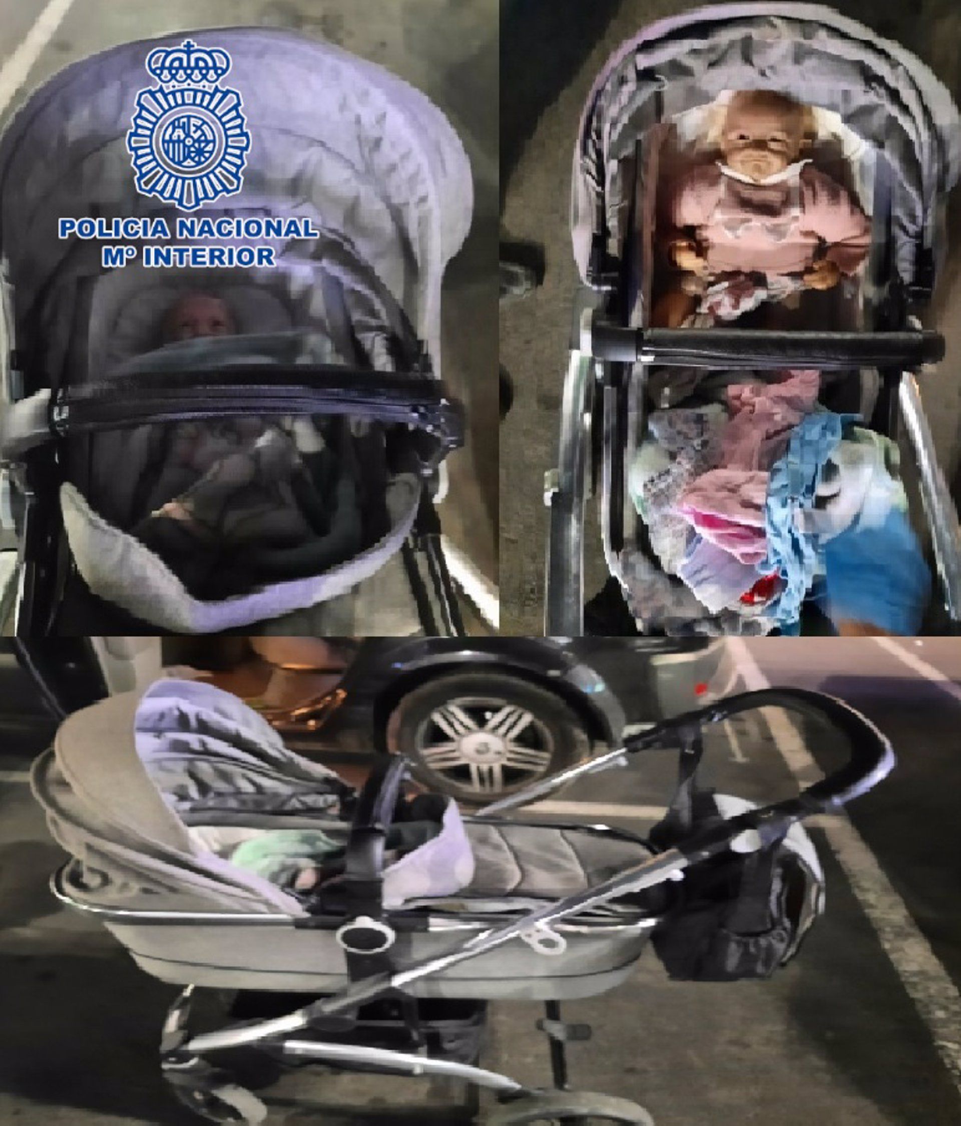 Carrito que las dos detenidas usaban para los hurtos.