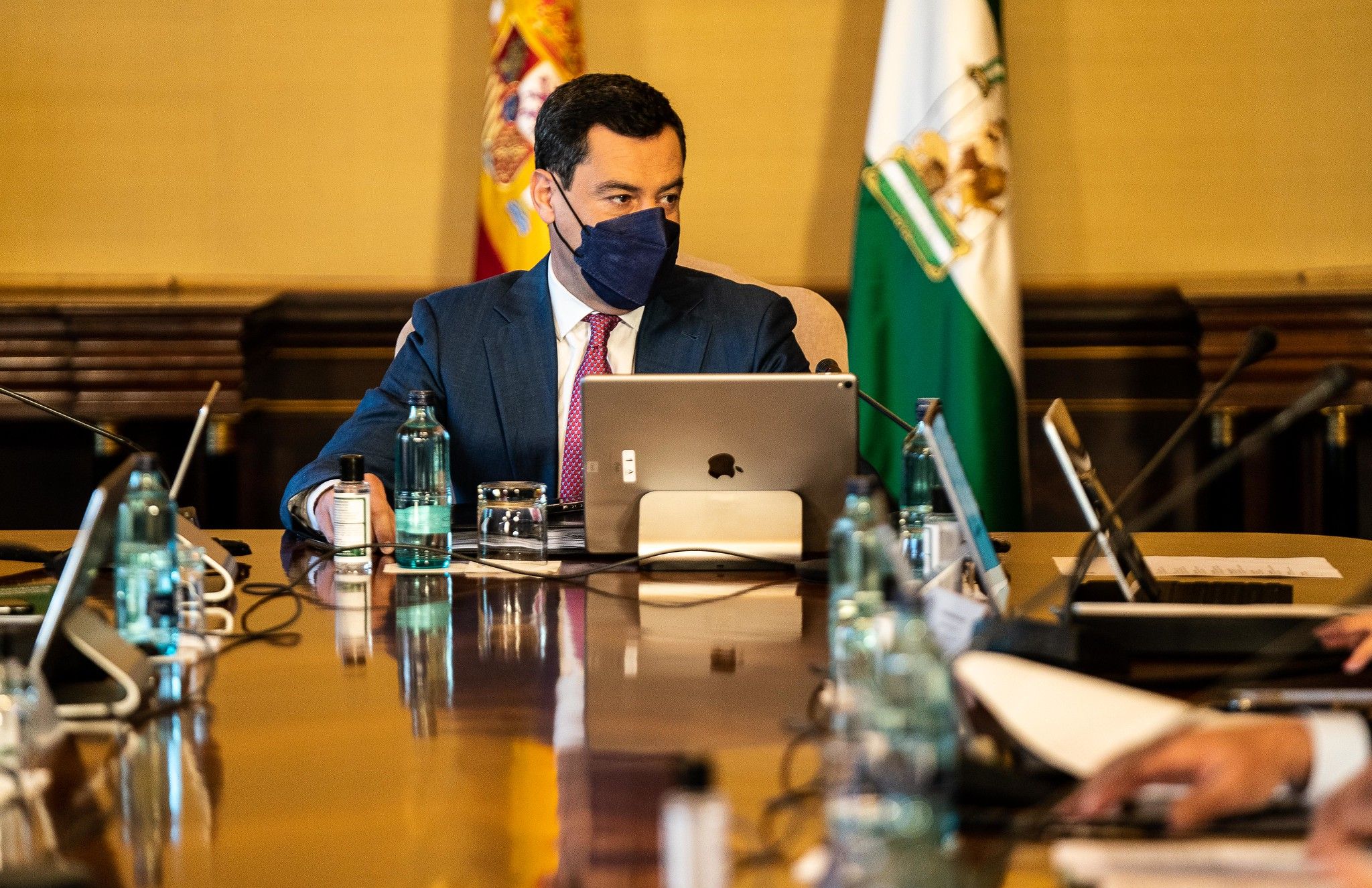 Moreno durante un Consejo de Gobierno.