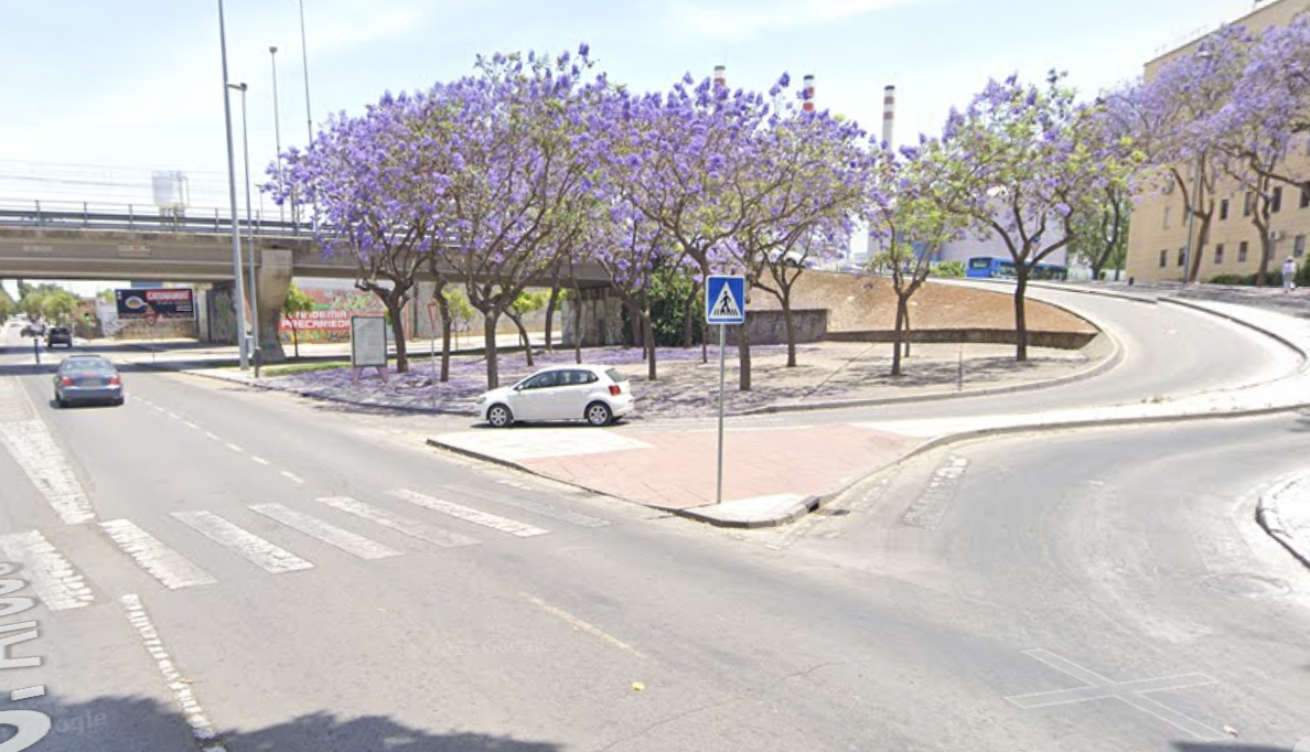 Zona de la calle Arcos, en Jerez, donde se produjo el atropello de gravedad el pasado 17 de febrero.
