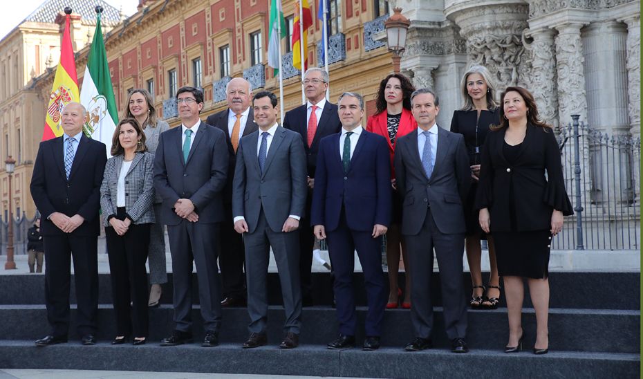 El nuevo Gobierno de la Junta de Andalucía.