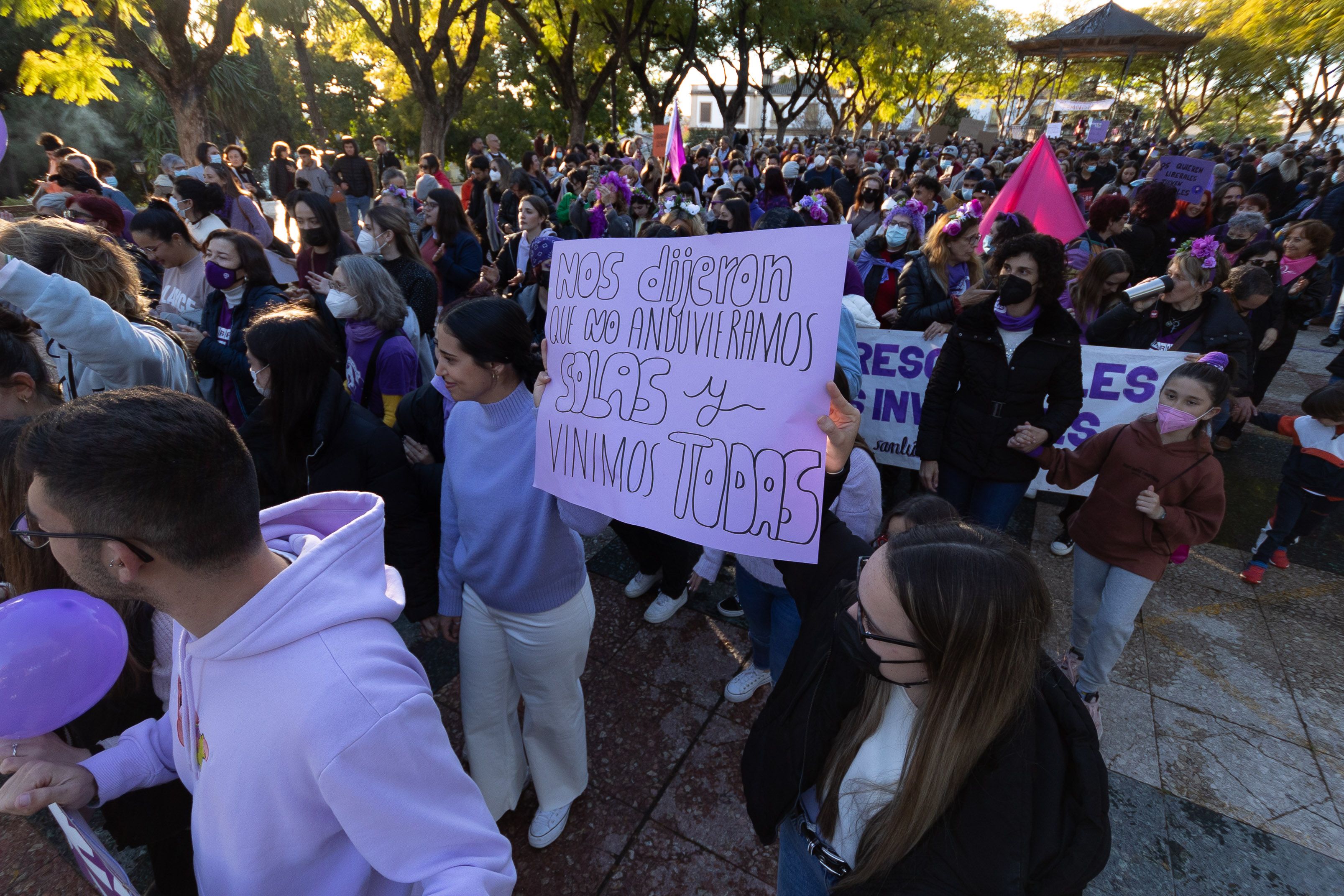 Manifestación feminista un 8M.