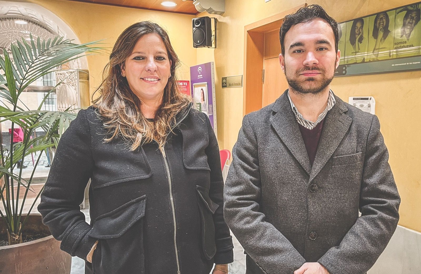 La diputada provincial de Ciudadanos, Estefanía Brazo junto al secretario de jóvenes de la provincia, Sergio Castro.