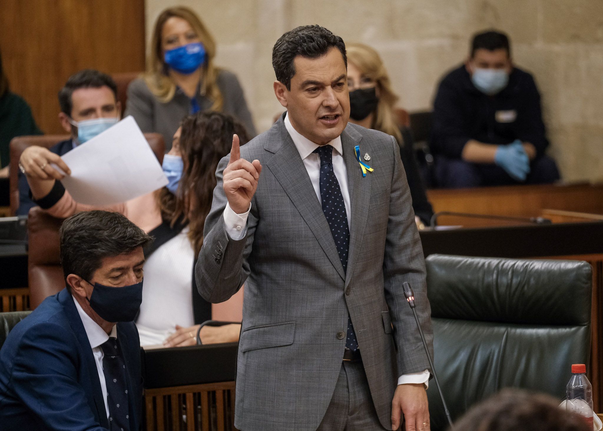 Moreno Bonilla en el Parlamento.