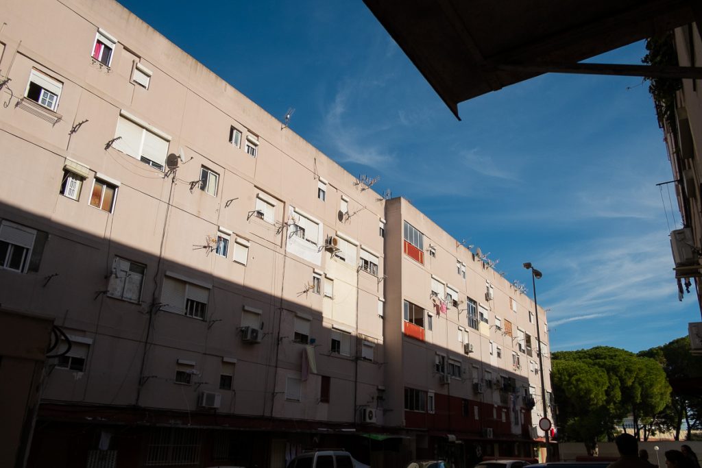 Uno de los bloques afectados en San Juan de Dios. / FOTO: MANU GARCÍA